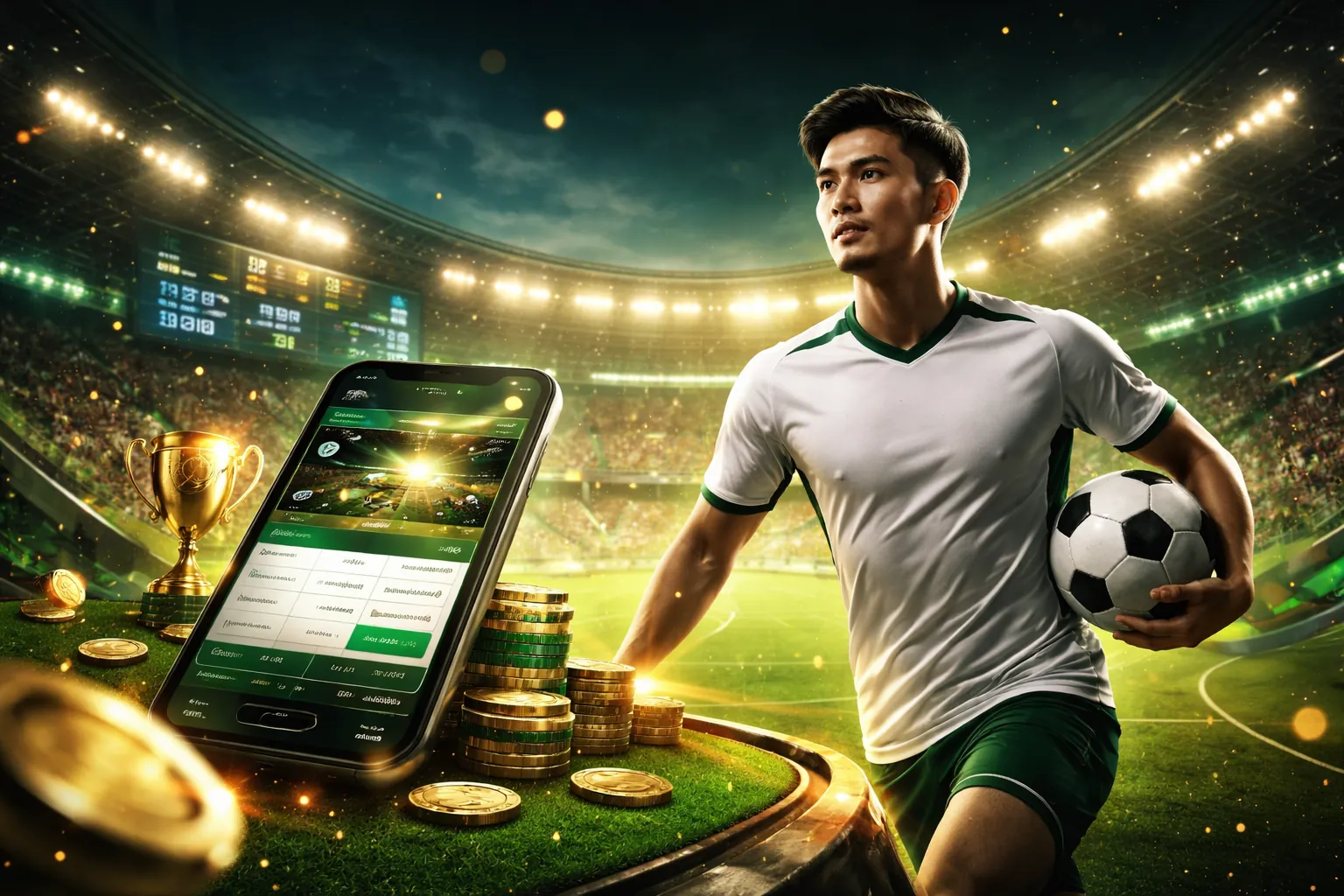 Hình nền 1xBet với các trò chơi cá cược và khuyến mãi hấp dẫn